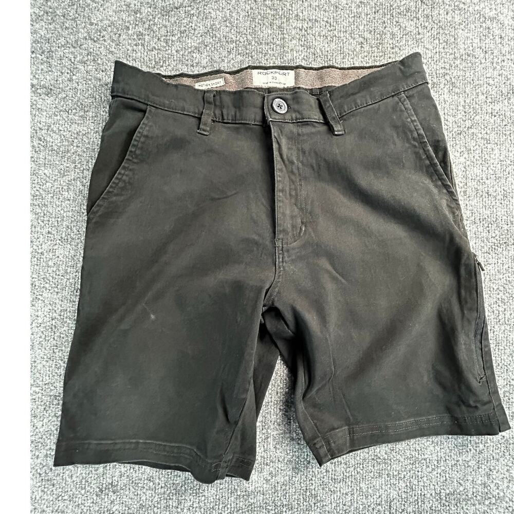 Rockport Motion Shorts Men's Size 30 Black Stretch Casual Performance Shorts